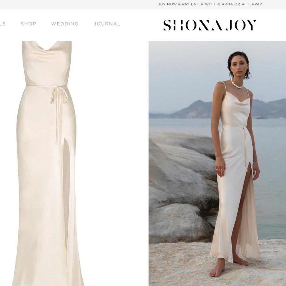 Bohemian Chic Wedding Dress Size 8 in Cream or White by Shona Joy